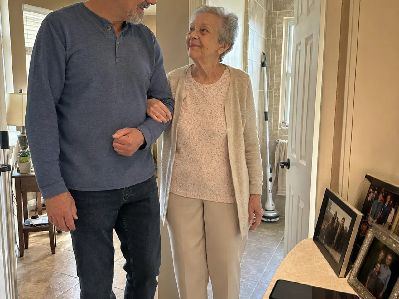 Caregiver reconnecting with the person and life they are protecting